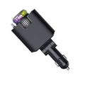 Cargador de Carro 4en1 Retráctil — Carga Rápida 45W + Aromaterapia + Luz Estelar